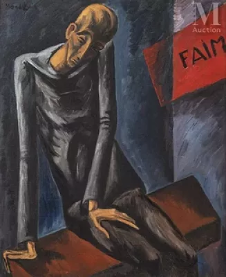 Simon MONDZAIN (Chelm 1888 - Paris 1979) — La faim
