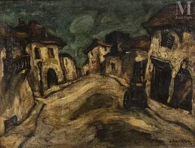 Stanislas ELESZKIEWICZ (Czutowie k.Poltawy 1900 - Paris 1963) — La rue ondulante