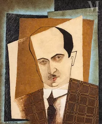 Marc STERLING (Prylouky 1895 - Paris 1976) — Portrait du peintre Victor Barth