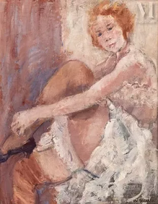 Joachim WEINGART (Drohobytch 1895- Auschwitz 1942) — Danseuse de French cancan