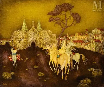 VARLAMICHIVILI Félix dit VARLA (Kutaisi 1903 - Paris 1986) — L'entrée de Toledo