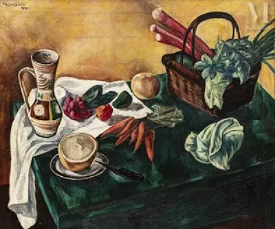Simon MONDZAIN (Chelm 1888 - Paris 1979) — Composition au pichet et aux légumes