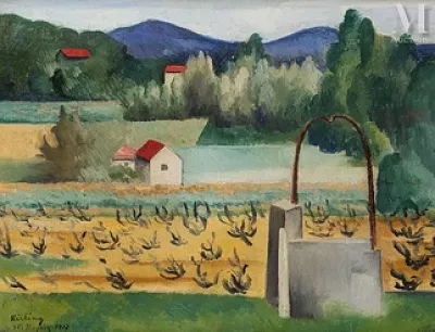Moïse KISLING (Cracovie 1891 - Sanary sur Mer 1953) — Saint-Tropez