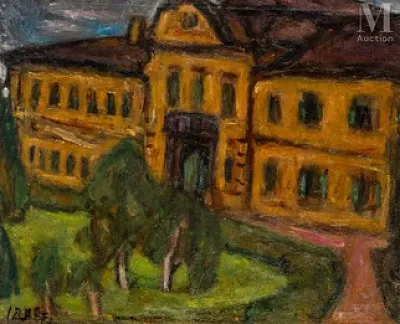 Béla CZÓBEL (Budapest 1883-1976) — Château de Hatvany