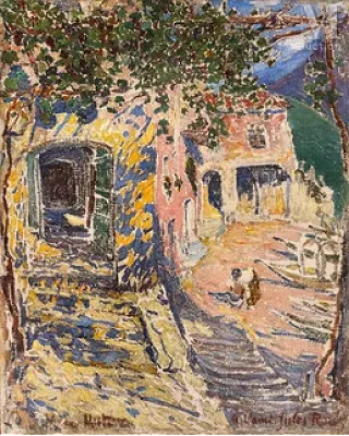 Mela MUTER (Varsovie 1876 - Paris 1967) — Petit port de pêcheurs en Catalogne