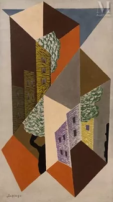 Léopold SURVAGE (Moscou 1879 - Paris 1968) — Personnage dans la ville