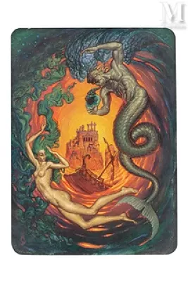 Nicolas KALMAKOFF (Nervi 1873 - Chelles 1955) — Spirale mystique