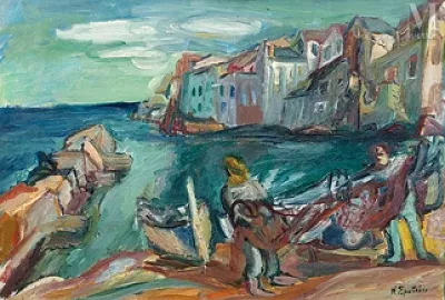 Henri EPSTEIN (Lodz 1891 - Auschwitz 1944) — Port d’Erbalunga, Cap Corse