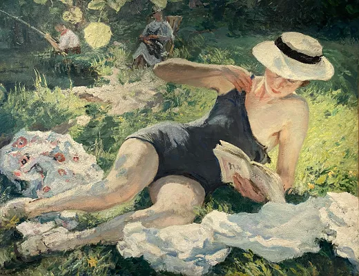 Femme à la lecture 