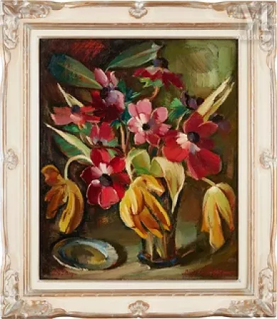 Anémones et tulipes