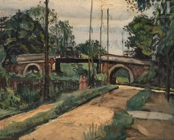 Deux femmes près du pont