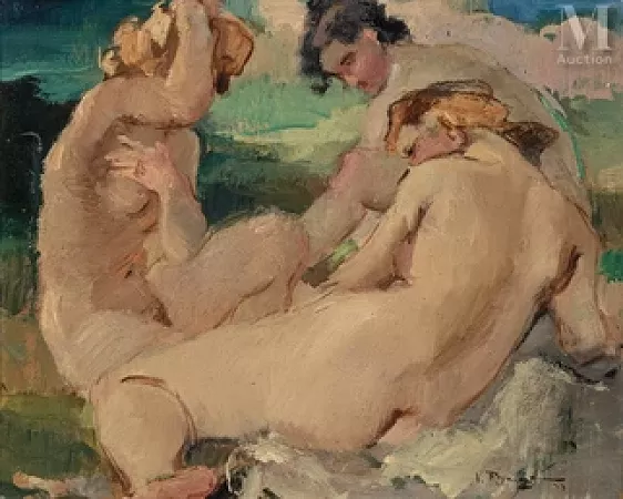 Trois baigneuses, 1949