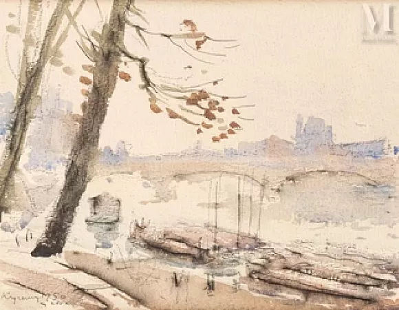 La Seine à Paris, 1950