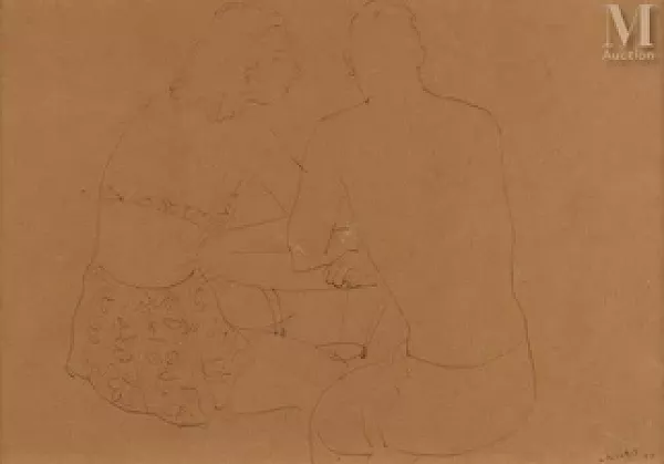 Baigneurs au café