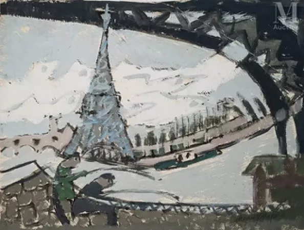 Les pêcheurs au bord de la Seine