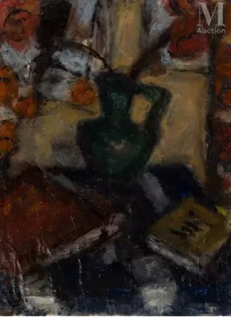 Nature morte aux fleurs et aux livres