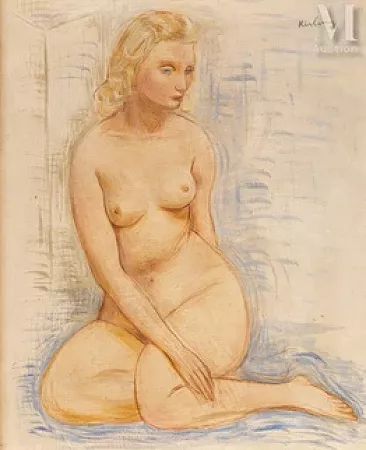 Nu assis, 1936