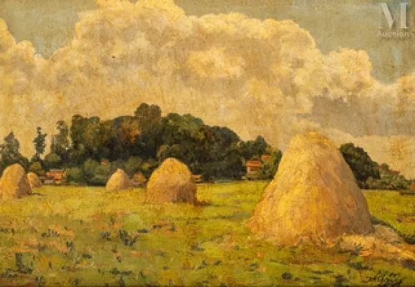 Paysage aux meules de foin (Haystacks)