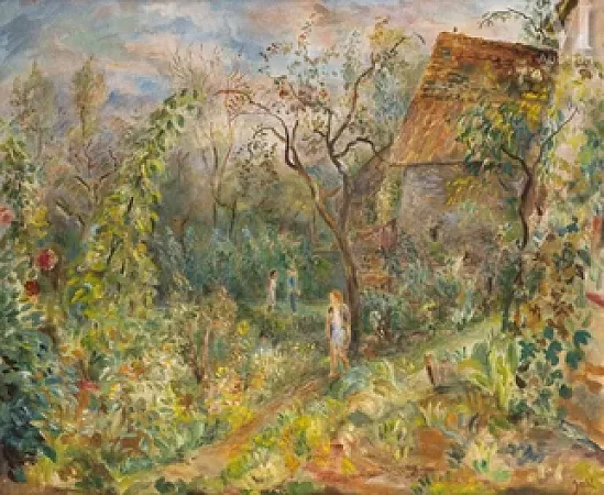Dans le jardin de la propriété