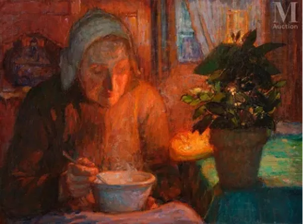 Une bretonne, le soir