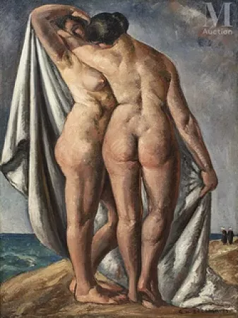 Deux femmes nues/ Un bon coup en cuisine