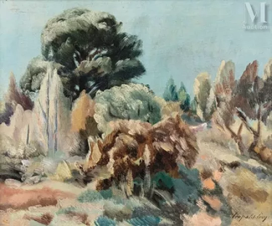 Paysage provençal circa 1930