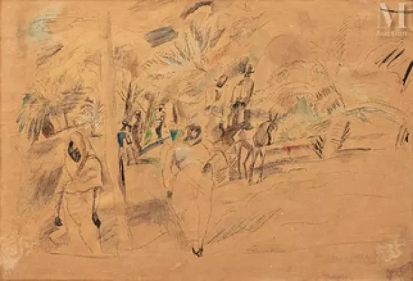 Scène de rue à New Orleans, circa 1915