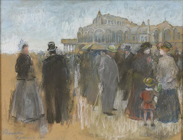 Mondanités, plage du casino-Kursaal à Ostende