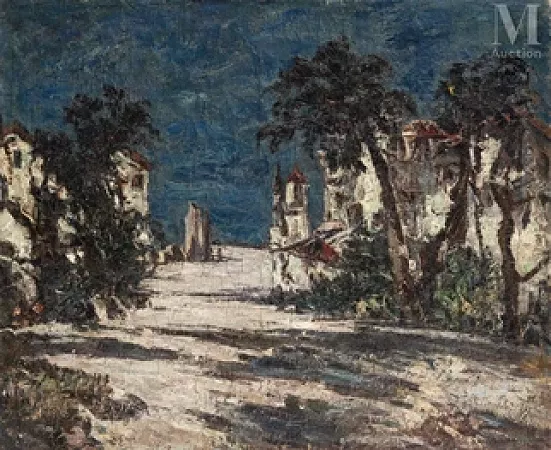 Village russe sous la neige