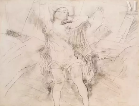 Jules PASCIN (Vidin 1885-Paris 1930) — Le modèle blond