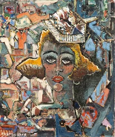 Femme dans un paysage