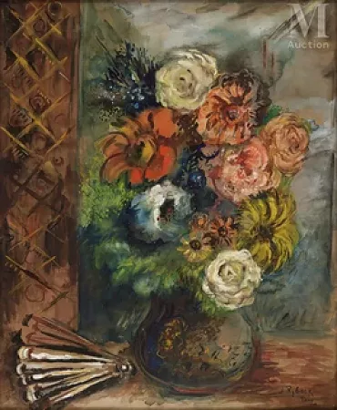 Bouquet et éventail