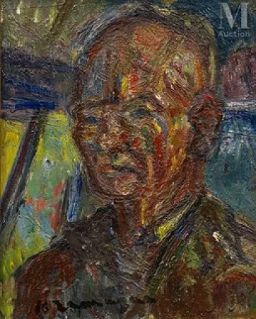 Autoportrait de l'artiste à l'âge de 75 ans