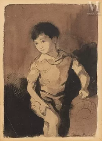 Jeune garçon dans un intérieur,1935