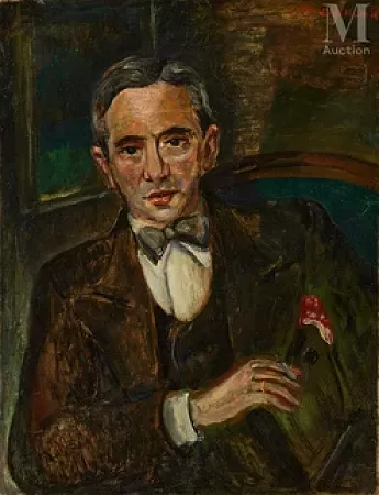 Portrait d'un intellectuel russe de Montparnasse (c.1930)