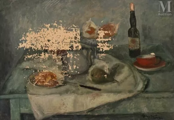 Nature morte à la tasse rouge