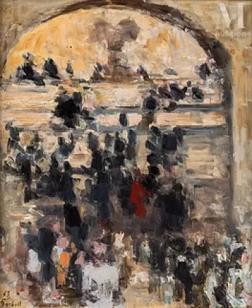 Le grand escalier du Louvre et la Victoire de Samothrace