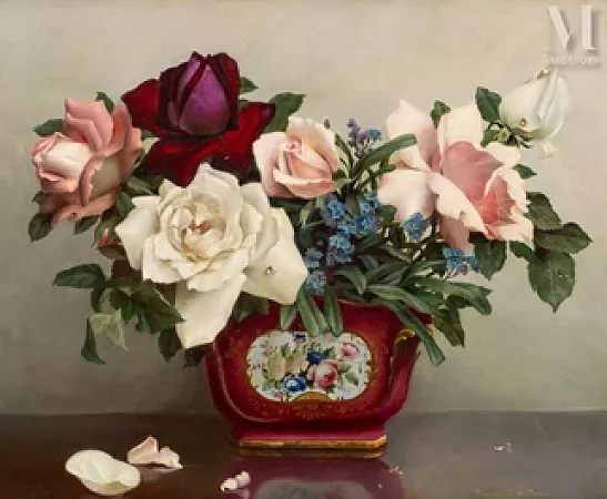 Roses dans un vase
