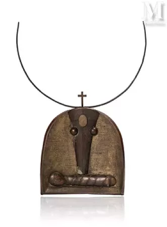 Totem au taureau et à l'enfant