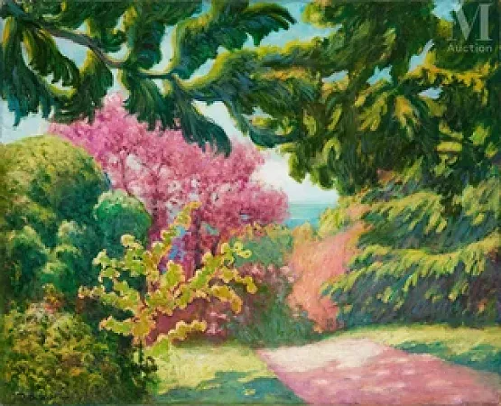 Jardin avec vue sur la mer