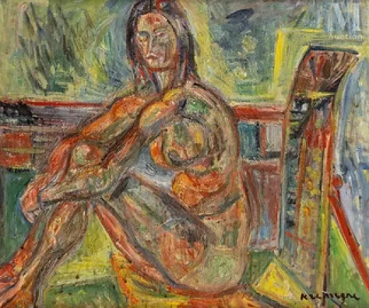 Nu dans l'atelier