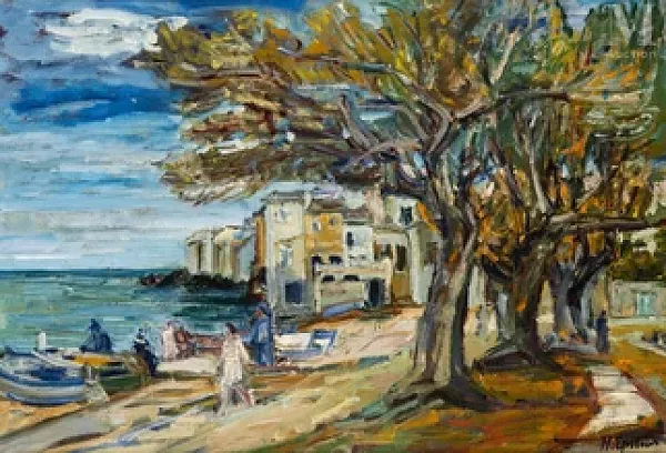 Les pêcheurs à Erbalunga, Corse