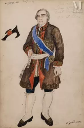Projets de costume pour le théâtre Antoine, Le général