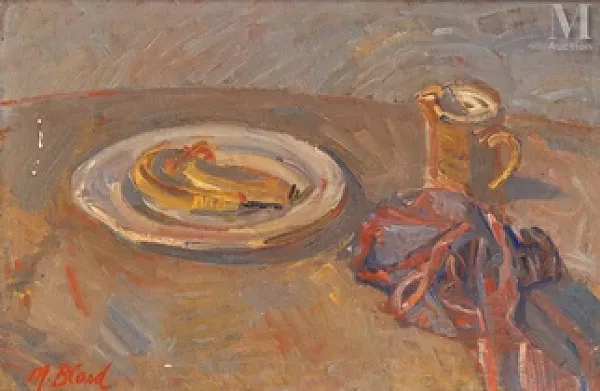 Composition aux bananes et pichet