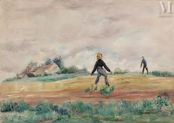 Paysage aux maisons