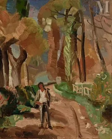 Personnage sur le chemin