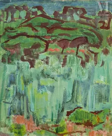 La nartelle, roseaux et pins