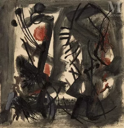Composition au point rouge