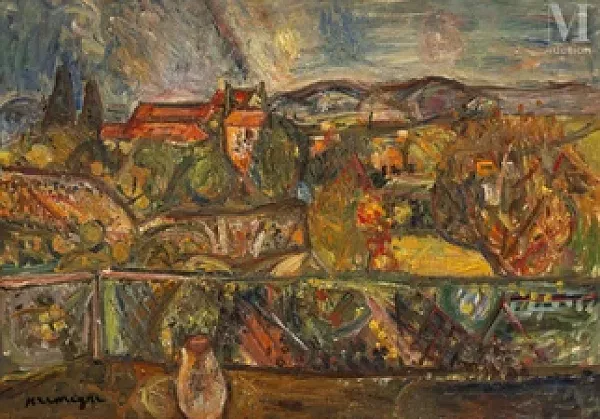 Les Capucins à Céret depuis la terrasse d'amis