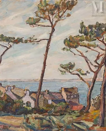 Maisons sur la côte bretonne